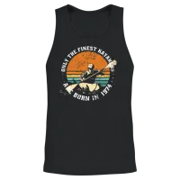Kayak-Rafting Kayaker Vintage 1974 Birthday Unisex Tank Top - Black – 2