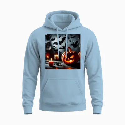Enchanting Hallow Design: Perfect for Unique and S Unisex Hoodie - Light Blue