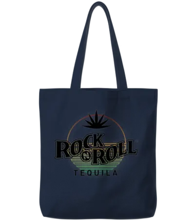 Rock N Roll Tequila Third Collection Tote Bags - Navy