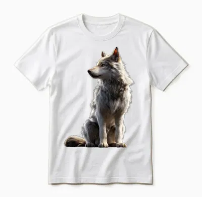 Loup Motif J'aime Les Loups Meute De Loups Loup Sauvage Manche Longue Unisex T-Shirt - White