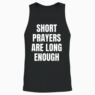 - Christian Quotes Unisex Tank Top - Black
