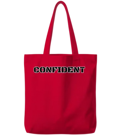 Confident Tote Bags - Red