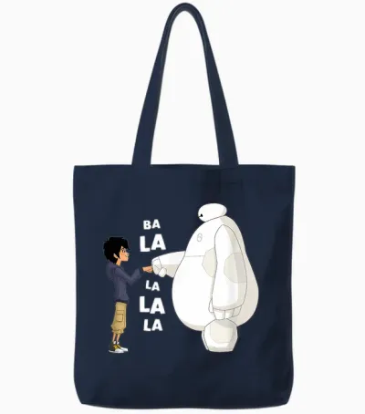 Big Hero 6 - Fist Bump Ba La La La La Tote Bags - Navy