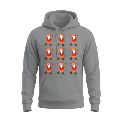 Retro Santa Dancing Unisex Hoodie - Sport Grey