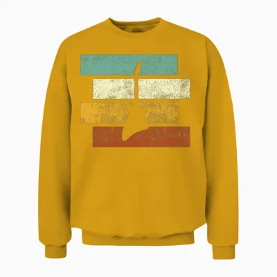 Rock Retro Unisex Sweatshirt - Gold