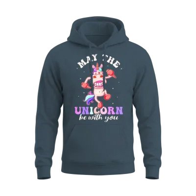 Funny Mythical Creatures, Dinosaurs, Funny Unicorn Unisex Hoodie - Dark Heather