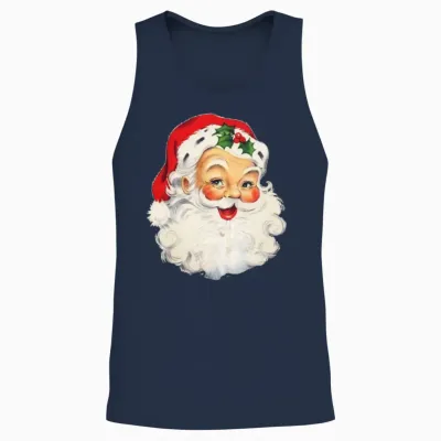 Santa Claus Unisex Tank Top - Navy
