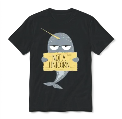 Not a Unicorn Unisex T-Shirt - Black