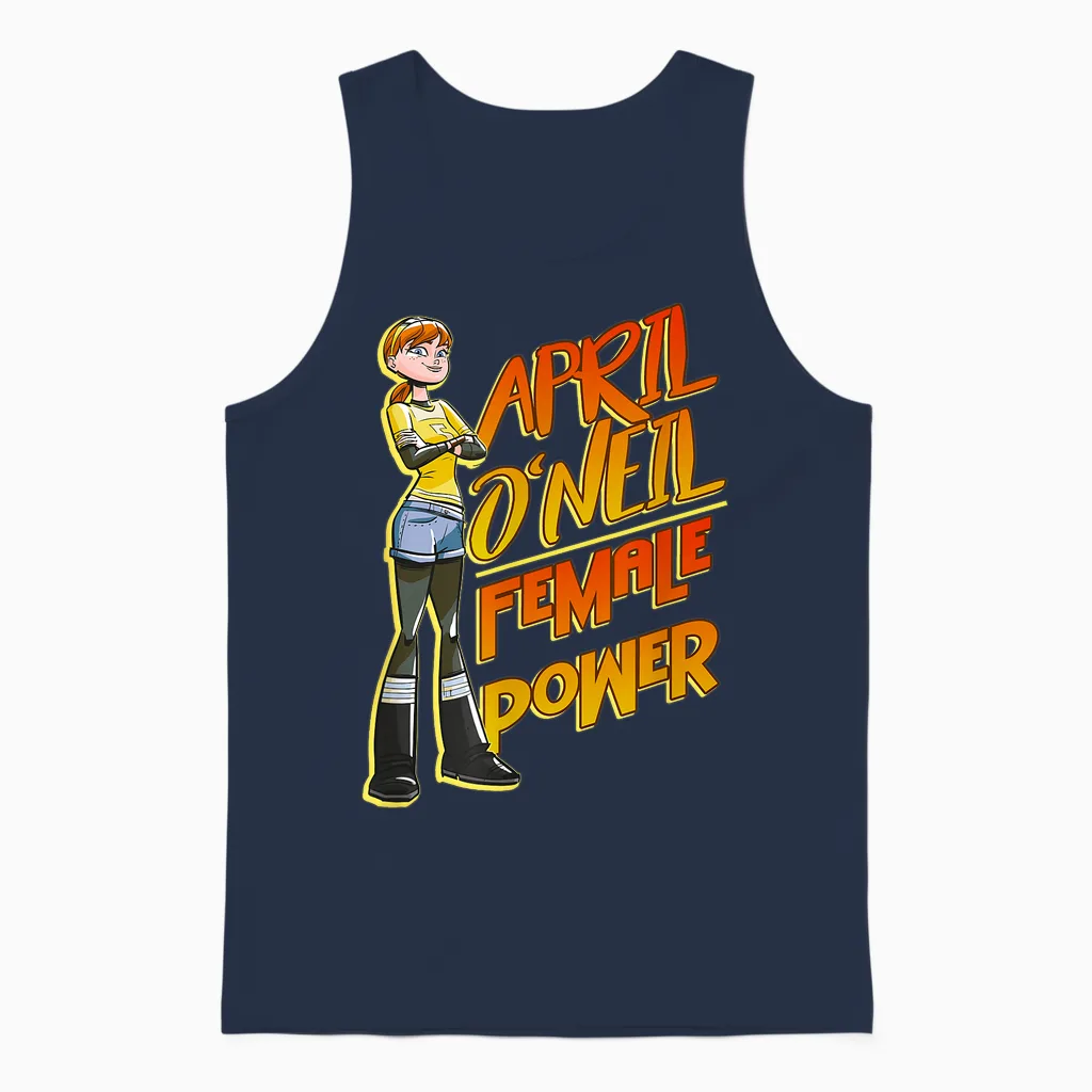 April O'neill - Female Power Unisex Tank Top in Navy
