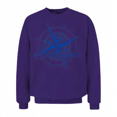Sardegna Sardinia Compass Sardinia Unisex Sweatshirt - Purple