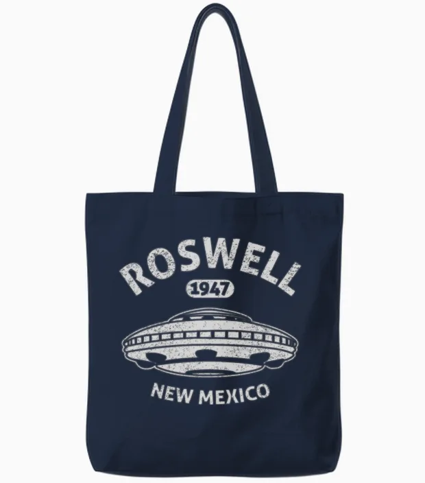 Roswell New Mexico 1947 Ufo Incident Tote Bags - Navy