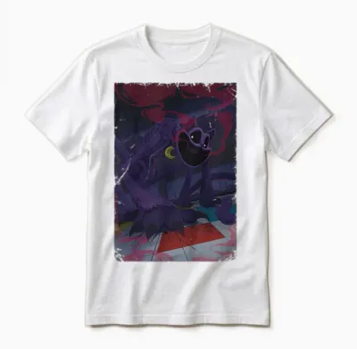Kids Poppy Playtime Catnap Red Smoke Unisex T-Shirt - White