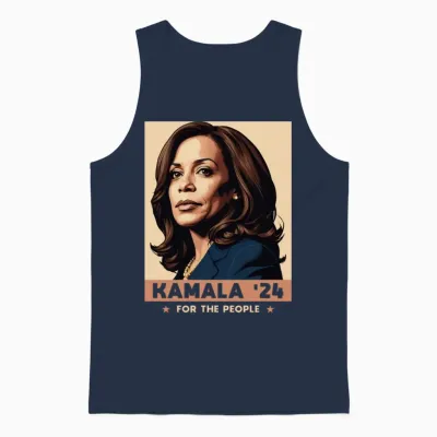 Kamala Harris 2024 for the People Election Gear Unisex Tank Top - Navy