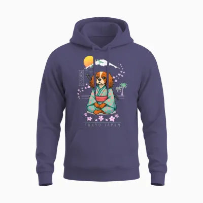 Cavalier King Charles Spaniel Unisex Hoodie - Heather Sport Dark Navy