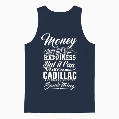 Money and Cadillac W Unisex Tank Top - Navy