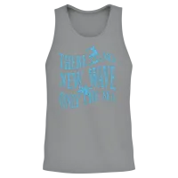 Ride the Retro Wave Sea Unisex Tank Top - Sport Grey – 2