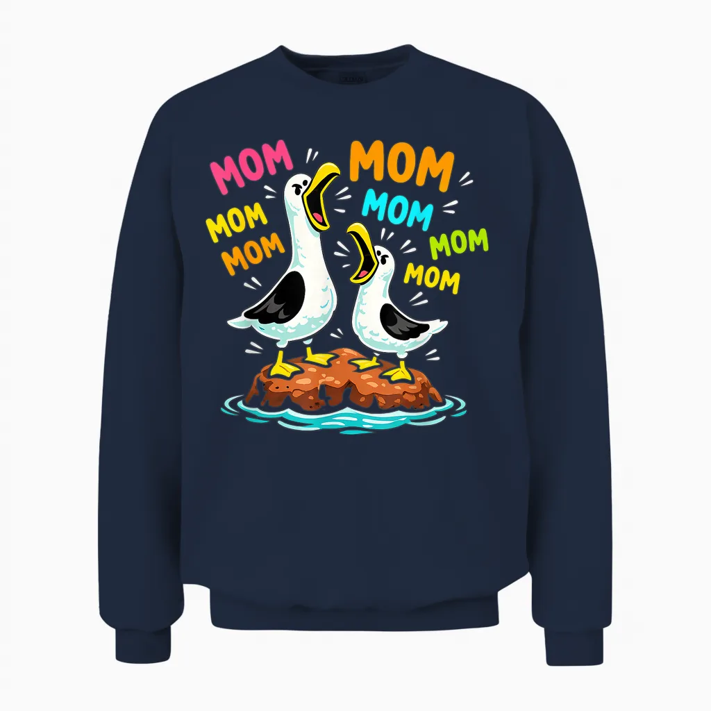 Mama Möwe Lustige Mama Möwen Muttertag Mama Humor Unisex Sweatshirt in Navy
