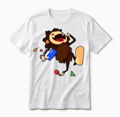 Sneaky Sasquatch Head Unisex T-Shirt - White