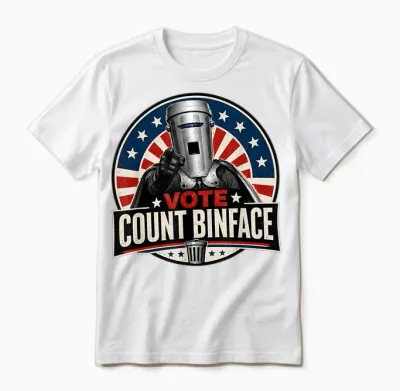 Vote Count Binface Unisex T-Shirt - White