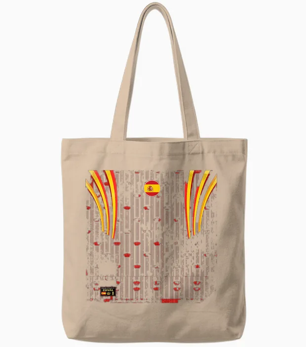 Espagne T-Shirt Rétro Espagnol Espanol Madrid Barcelone Tote Bags in Natural