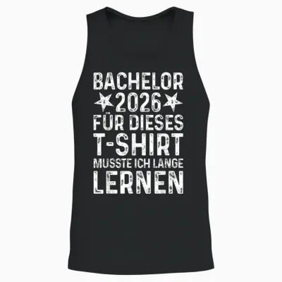 Bachelor 2026 Graduation Exam Passed Bachelor's Degree Unisex Tank Top - Black