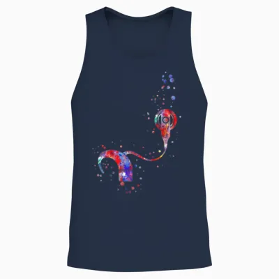 Cochlear Implant Unisex Tank Top - Navy
