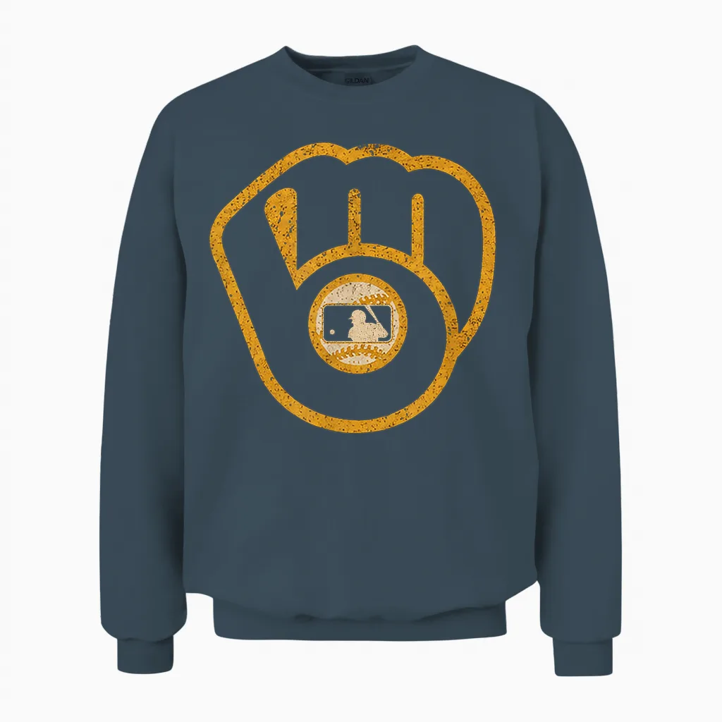 Vintage Brewers Retro Classic Gifts for Men Women Unisex Sweatshirt in Dark Heather