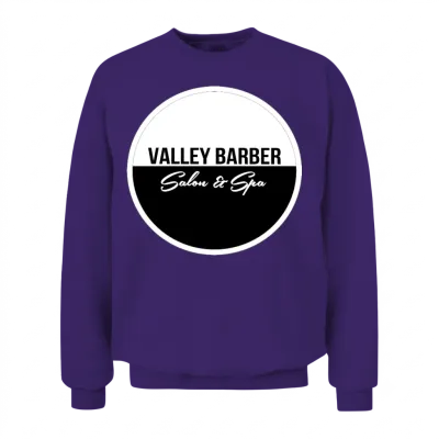 Valley Barber Salon & Spa Unisex Sweatshirt - Purple