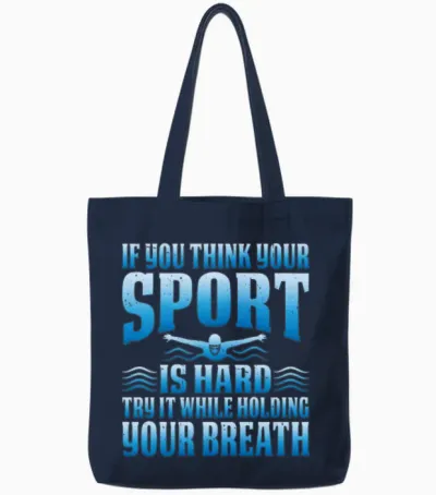 Try It While Holding Your Breath 5 Tote Bags - Navy