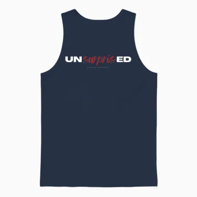 Unsurprised Always Prepared Unisex Tank Top - Navy