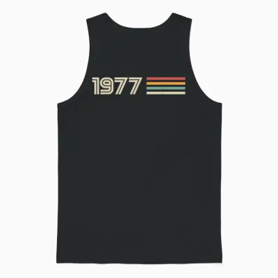 Vintage Classic Geburtstag 1977 Unisex Tank Top - Black