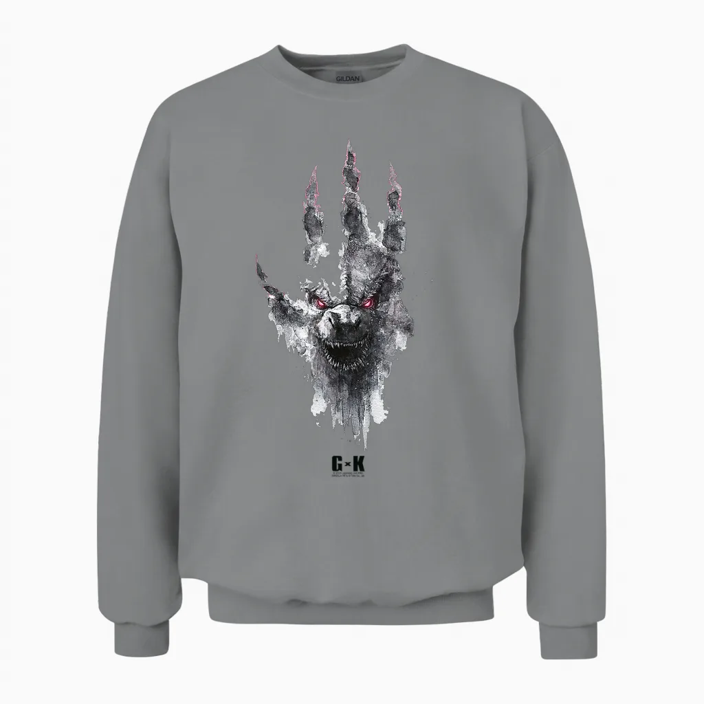 Monsterverse Godzilla X Kong: the New Empire Godzilla Unite Unisex Sweatshirt in Sport Grey