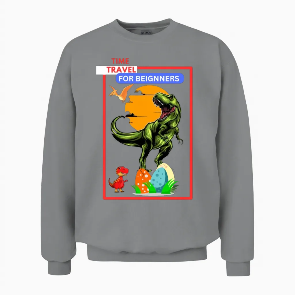 Time Travel for Beginners 2023 Unisex Sweatshirt in Sport Grey