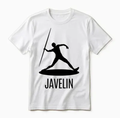 Javelin the Apex of Precision and Power Unisex T-Shirt - White