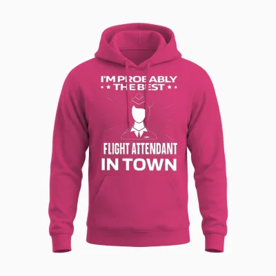 Flight Attendant Funny Unisex Hoodie - Heliconia