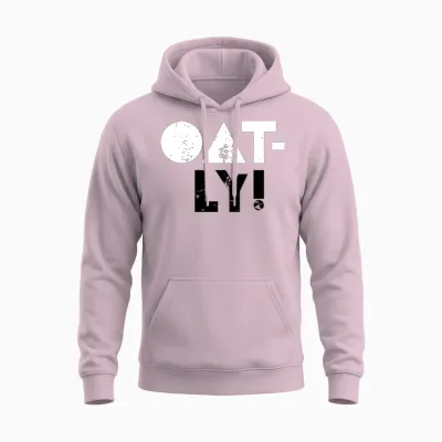 Oatly! Oat Milk Unisex Hoodie - Light Pink