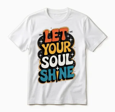 Soul Shine Retro Unisex T-Shirt - White