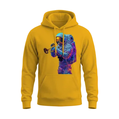 Trumpet Unisex Hoodie - Gold