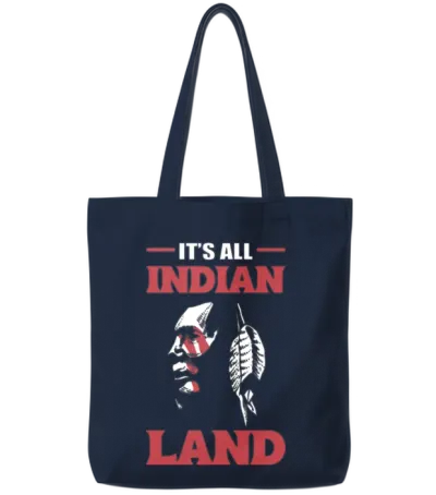 All Indian Land American Indians Gift Tote Bags - Navy