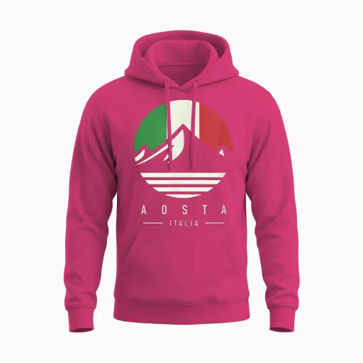 Aosta Italy | Aosta Italy | Aosta Valley Mountains Unisex Hoodie - Heliconia