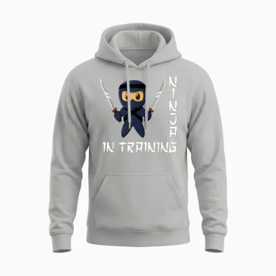 Ninja Im Training Ninja Karate Ninja Kinder Ninja Unisex Hoodie - Ash