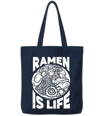 Ramen Lover Japanese Noodle Soup Ramen Tote Bags - Navy