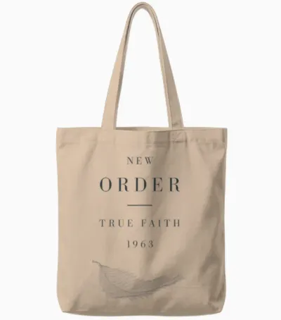 New Order True Faith Net Leaf Tote Bags - Natural
