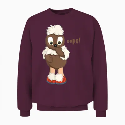 Pittiplatsch - Ooops! Unisex Sweatshirt - Maroon