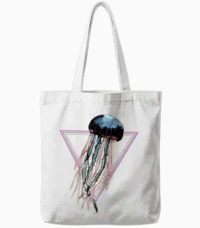 Jellyfish Medusa Sea Jellie Animal Trend Fish Gift Tote Bags - White