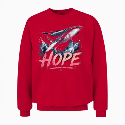 Timmy (hope) Der Buckelwal - Team Timmy Unisex Sweatshirt - Red