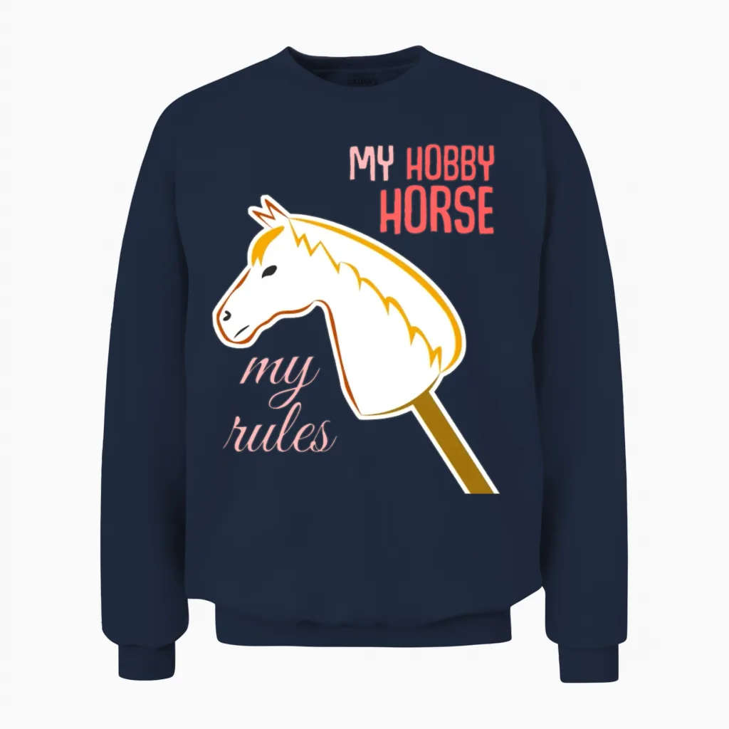 Hobbyhorse Hobby Horse - Lovers Unisex Sweatshirt in Navy