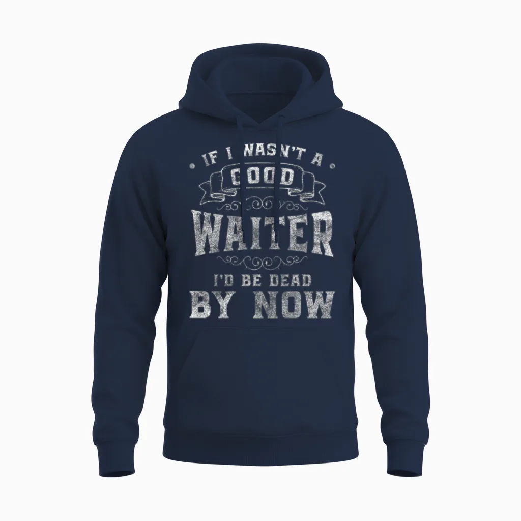 Waiter Professional Service Professional Cuisine Unisex Hoodie in Navy