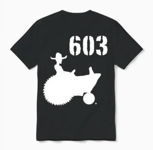 603 New Hampshire Unisex T-Shirt in Black