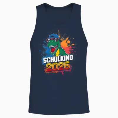 Kinder Schulkind 2026 Einschulung Erster Tag Schulstart Grundschule Unisex Tank Top - Navy